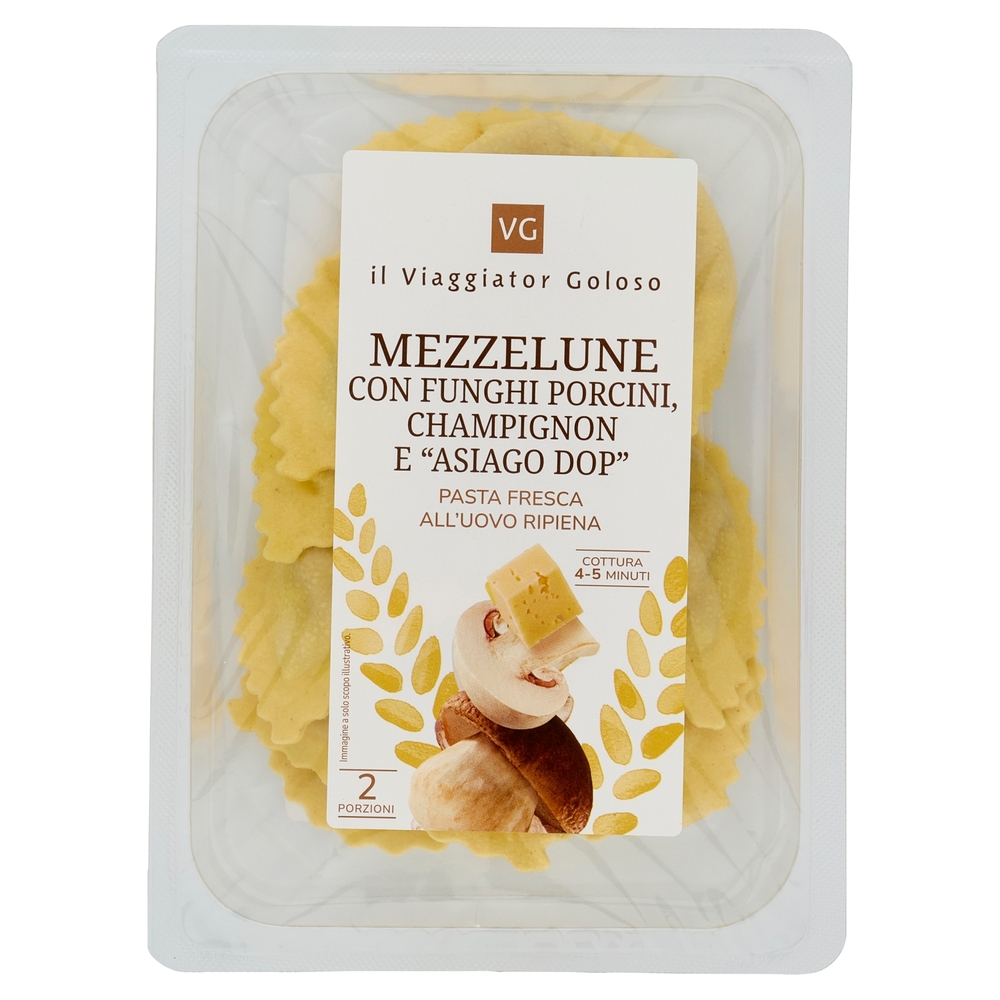 Mezzelune con Funghi Porcini, Champignon e 
